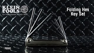 Nine-Key Inch Folding Hex-Key Set