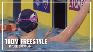 Rylee Erisman Finishes Strong to Win 100M Freestyle | 2026 Pro Swim Series Austin