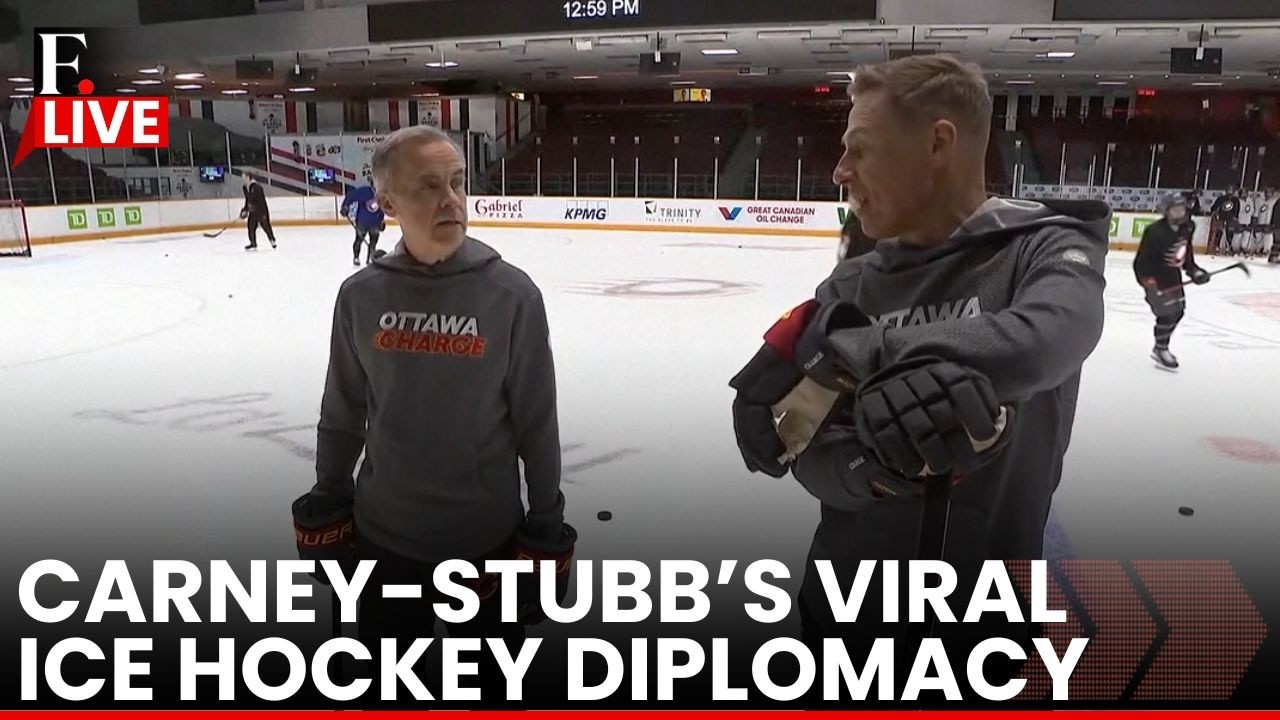LIVE: Canada’s PM Carney, Finland's President Stubb Play Ice Hockey in Ottawa | NATO | N18G