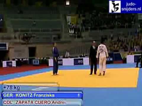 Judo 2009 Rio de Janeiro: Konitz (GER) - Zapata Cuero (COL) [+78kg].