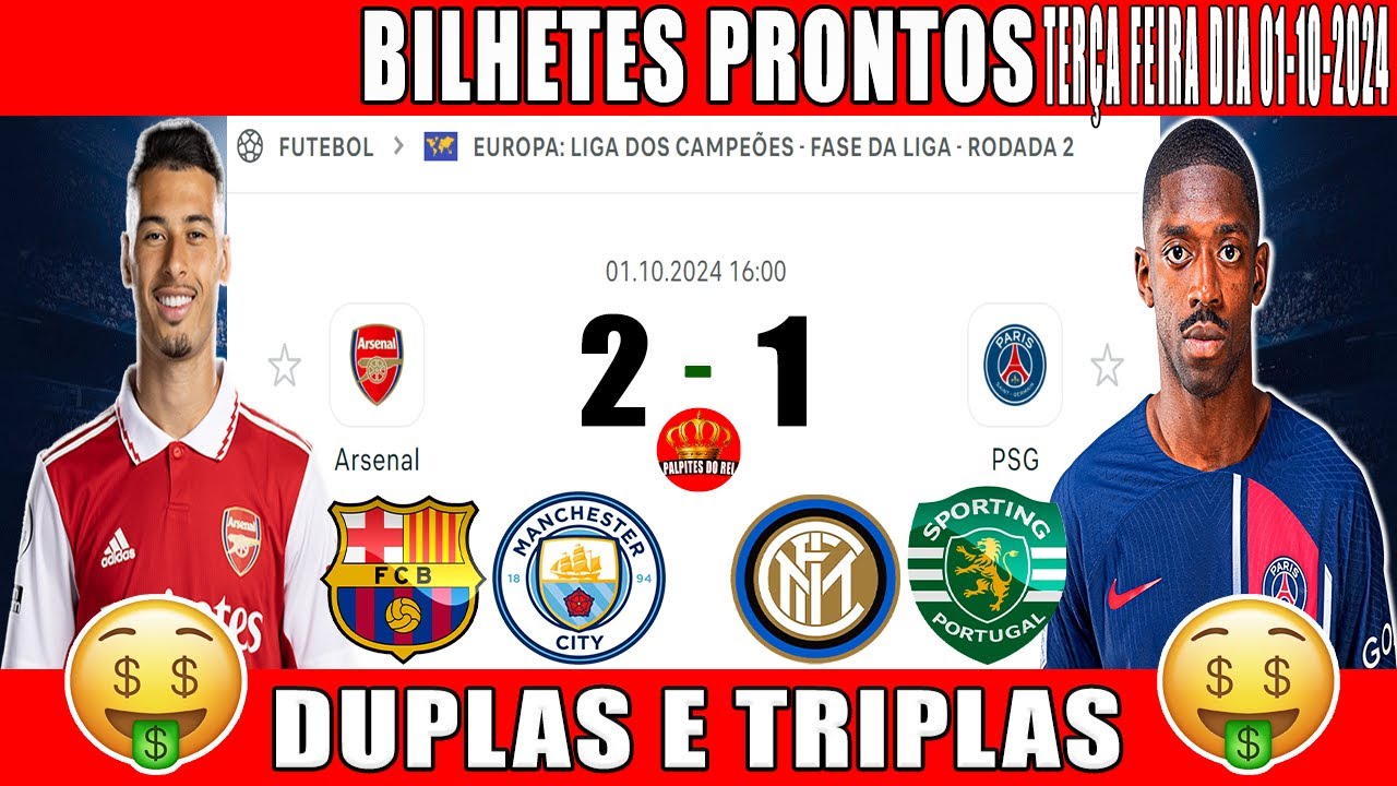 PALPITES DE FUTEBOL PRA HOJE DIA 01 10 2024   TERÇA FEIRA