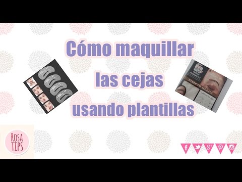 Cómo maquillar las cejas usando Estencil | plantilla | Facil