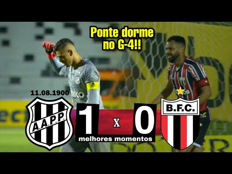 Gols e lances de Ponte Preta x Botafogo-SP