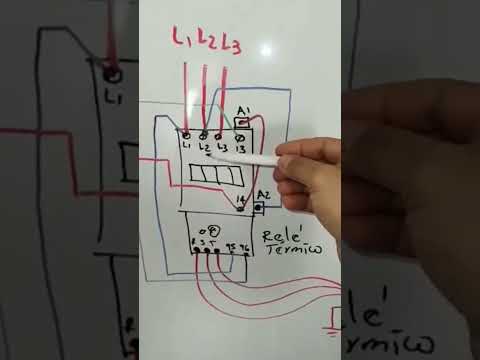 diagrama de contactor y relé térmico