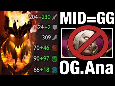 OG.Ana MID = GG - Shadow Fiend - Dota 2