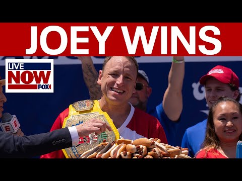 Video | Joey Chesnut wins 17th mustard belt after eating 70 hot dogs