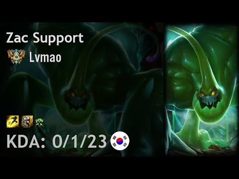 Zac Support vs Rakan - Lvmao - KR Challenger Patch 7.15