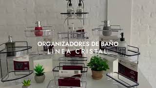 Video de Organizador Ducha Recto 1 Estante Acrilico Negro