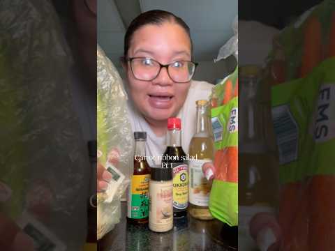 Making carrot ribbon salad! 🥕🥗