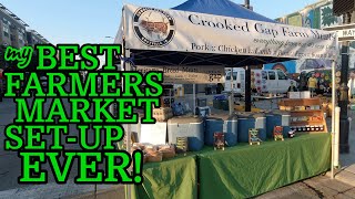 my BEST FARMERS MARKET SET UP EVER!