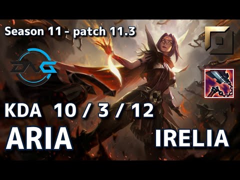 【韓国サーバー/GM/VS Steal】DFM Aria イレリア(Irelia) VS カミール(Camille) TOP - Patch11.3 KR Ranked【LoL】
