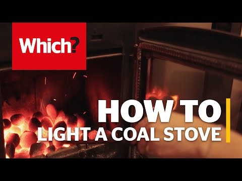 How to light a coal stove