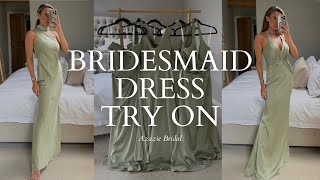 Azazie Bridesmaid Dress Try On | Finding My Maid of Honour Dress for an American Wedding 💚