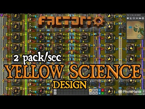 FACTORIO 0.17 | Designing 2 pack/sec Yellow Science - Episode 29