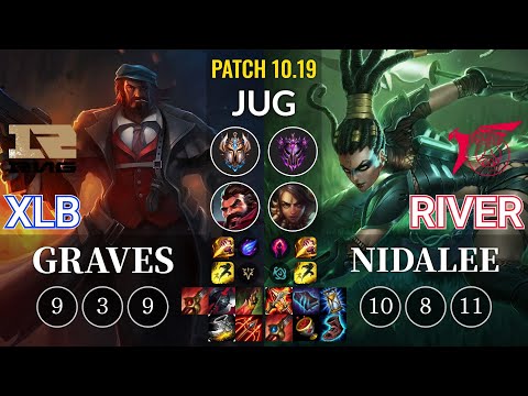 RNG XLB Graves vs TLN River Nidalee Jungle - KR Patch 10.19