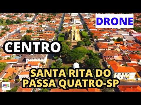 DRONE NO CENTRO DE SANTA RITA DO PASSA QUATRO-SP [4K]