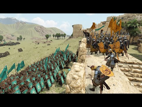 1200 Mongols vs 300 Arab Defenders – Desert Castle Siege | Mount & Blade 2