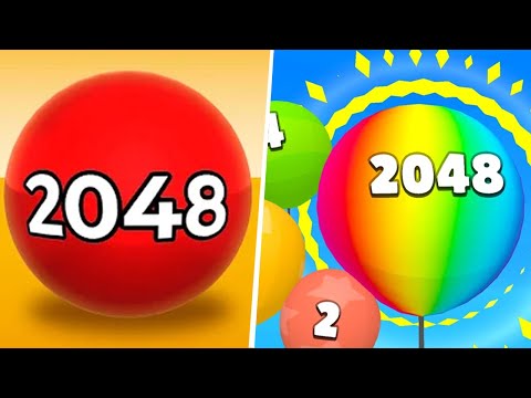 ⭐ Satisfying Games - 2048 BALLOONS New Shape Walkthrough 42N1FX