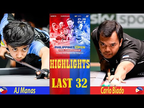 LAST 32 | AJ Manas - Carlo Biado  |  2025 Philippines Open Pool Championship