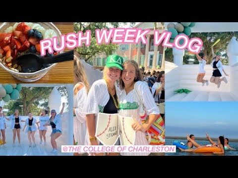 Rush Week Vlog 2023 | @The  College of Charleston