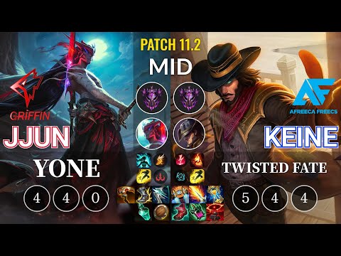 GRF jjun Yone vs AF Keine Twisted Fate Mid - KR Patch 11.2