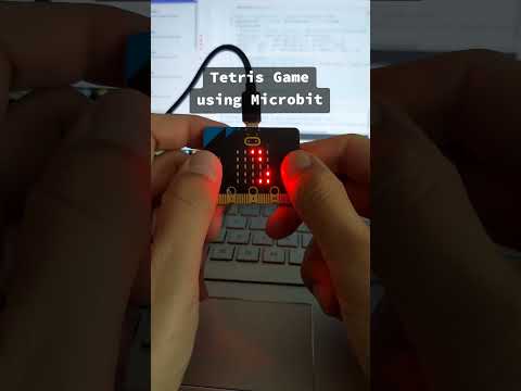 Retro Tetris Game via BBC Microbit https://linktr.ee/excellentarts #retrogame #tetris #microbit