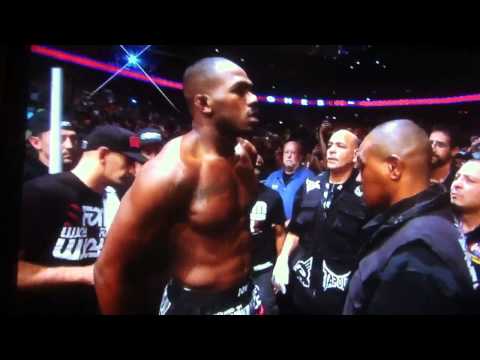 Jon jones walkin before rampage fight