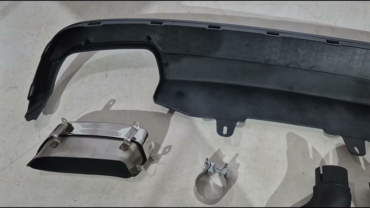 Audi A6 C7 2011–2017 Zadnji difuzor z izpušnimi nastavki DPT S-Line-style (2011-2014) Video 1