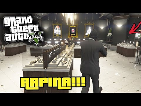 RAPINA ALLA GIOIELLERIA SU GTA 5 ITA