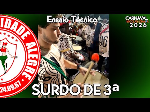 TERCEIRAS Mocidade Alegre 2026 - Bateria Ritmo Puro #BotaOFone #PioneiroNoVídeoDosBreques