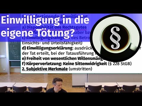 Einwilligung in die eigene Tötung?