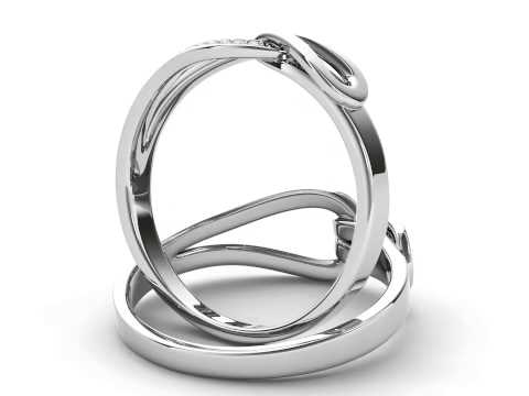 0.08 Carat T.D.W Diamond Fashion Ring in 10k White Gold