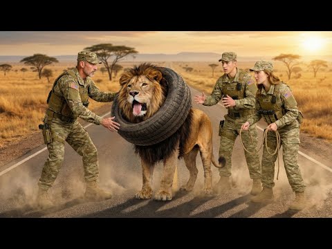 Animal Rescue Compilation | Rescuers Rush to Help a Lion Stuck in a Tire