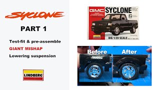How To Build And Lower The Lindberg GMC Syclone Model Kit. Part 1