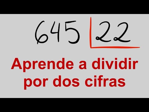 Cómo aprender a DIVIDIR POR DOS CIFRAS fácil y rápido