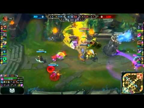 M3 Dade Ezreal VS LGD GODV Viktor Game 1 Highlights   2015 LPL Summer