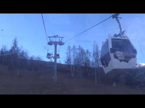 Risalita integrale cabinovia Leitner "Aosta - Les Fleurs - Plan Praz - Pila" - Pila (AO) / Cableway