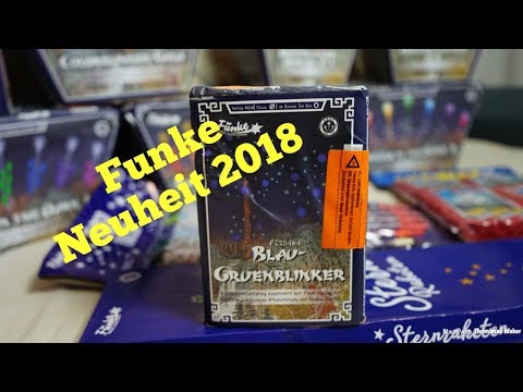 Funke Neuheit 2018 Blau-Grünblinker 16 schuss /13,95 € Pyroweb