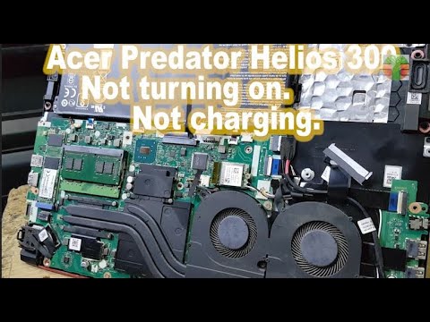 Acer Predator Helios 300. Not turning on. Not charging.