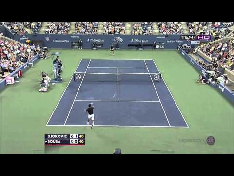Joao Sousa's amazing shots vs Novak Djokovic
