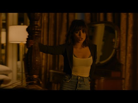 Jenna Ortega Dances to 'Blinding Lights' while The Weeknd is tied up.