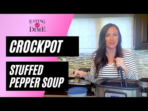 Stuffed Pepper Soup recipe-in the Crockpot