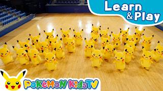 30 Pikachu Take Part in a Game of “Which Has More?” | Learn & Play with Pokémon | Pokémon Kids TV​