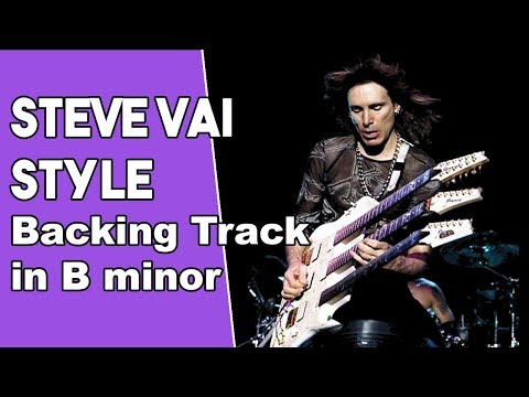 Steve Vai Style Rock Backing track in Bm