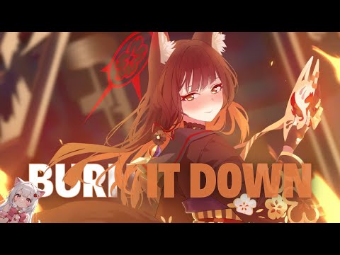 Burn It Down - MARSTEREON, Nito-Onna, Harddope, Magic Music | Nightcore Version ❖ Lyrics + Animation