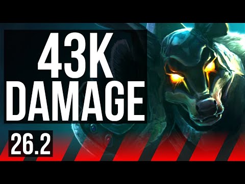 NASUS vs GWEN (TOP) | 43K damage | EUW Challenger | 26.2