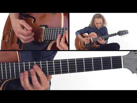 Jazz Trio Comping Guitar Lesson - Completely Blues Performance - Mimi Fox