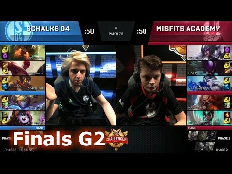 FC Schalke 04 vs Misfits Academy | Game 2 Finals S7 EUCS Spring 2017 | S04 vs MFA G2