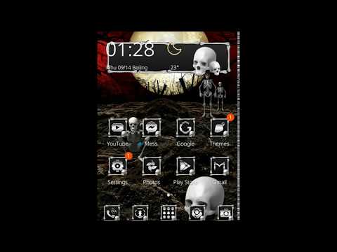 Silver Skull Theme & Lock Screen Video