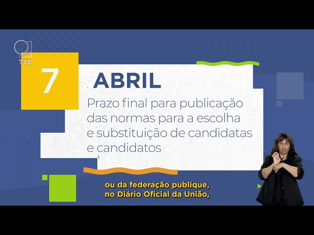 Calendário Eleitoral - 7 de abril 1 °parte
